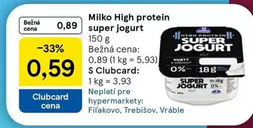 Milko High protein super jogurt