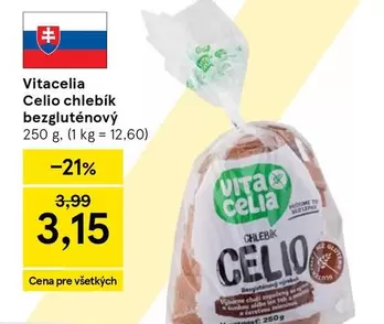 Celio chlebík bezgluténový