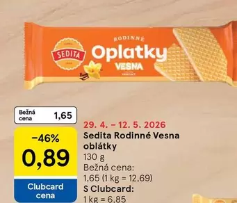 Rodinné Vesna oblátky