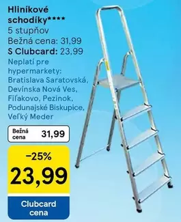 Hliníkové schodíky