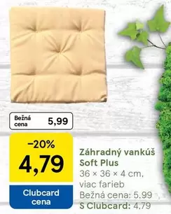 Záhradný vankúš Soft Plus