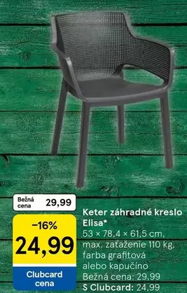 Záhradné kreslo Elisa