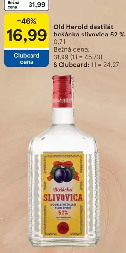 Spirit - Old Herold destilát bošácka slivovica 52 %