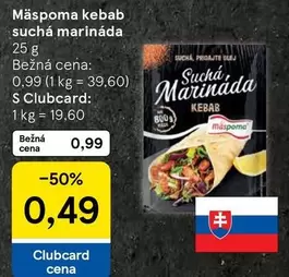 Mäspoma kebab suchá marináda
