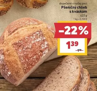 Pešeničný chlieb s kváskom