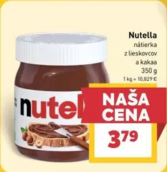 Nutella - nátierka z lieskovcov a kakaa