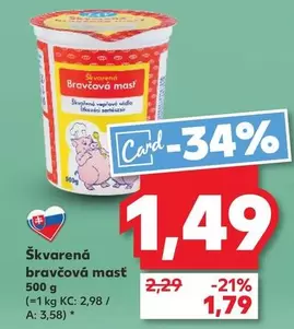 Škvarená bravčová masť