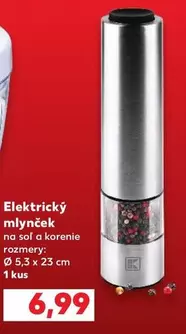 Elektrický mlynček na soľ a korenie