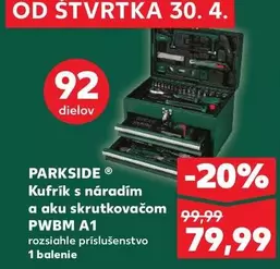 Kufrík s náradím a aku skrutkovačom PWBM A1