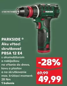 Aku vŕtací skrutkovač PBSA 12 E4