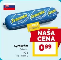 Syrokrém črievko