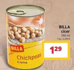Chickpeas in brine