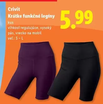 Krátke funkčné legíny