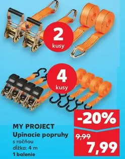 Upínacie popruhy s račňou