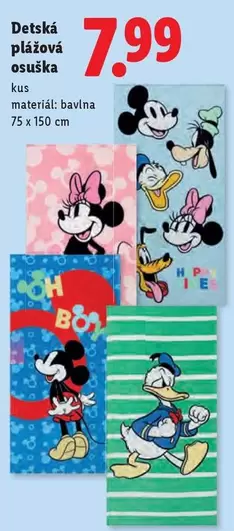Disney - Detská plážová osuška