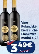 Vino Rulandské biele suché, Frankovka modrá
