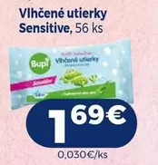 Vlhčené utierky Sensitive