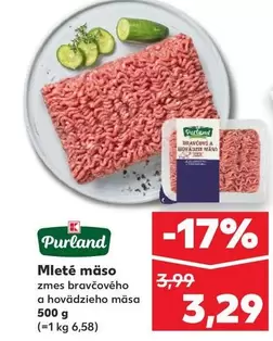 Mleté maso zmes bravčového a hovädzieho mäsa