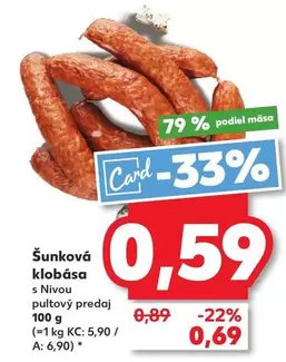 Šunková klobása s Nívo