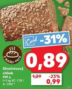 Slnečnicový chlieb