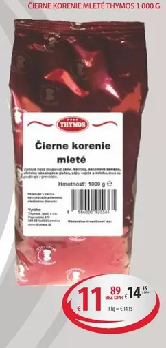 Čierne korenie mleté