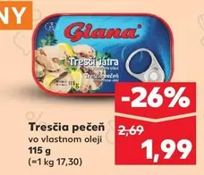 Trescia pečeň vo vlastnom oleji