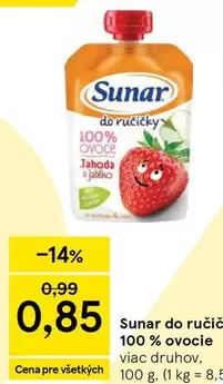 do ručičky 100% ovocie Jahoda a jablko