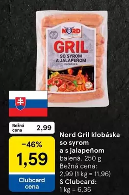 Gril klobáska so syrom a s jalapeňom