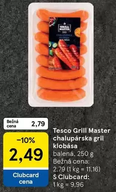 chalupárska gril klobása