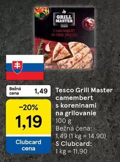 Grill Master camembert s koreninami na grilovanie