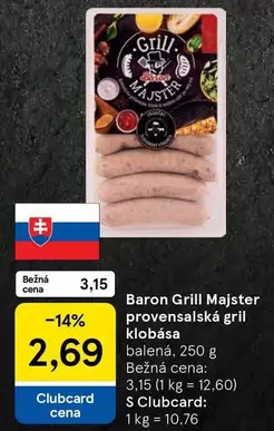 provansalská gril klobása