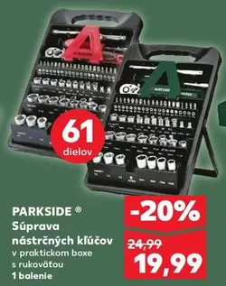 Súprava nástrčných klúčov v praktickom boxe s rukoväťou