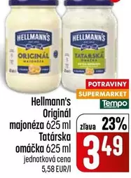 Hellmann's Originál Majonéza & Tatárska omáčka