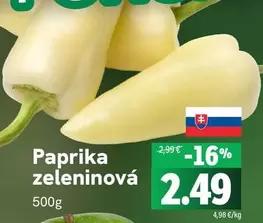 Paprika zeleninová