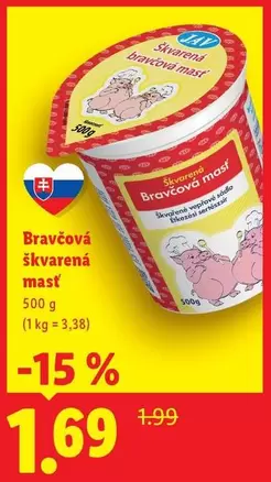Bravčová škvorená masť