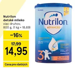 detské mlieko Nutrilon Advanced 3