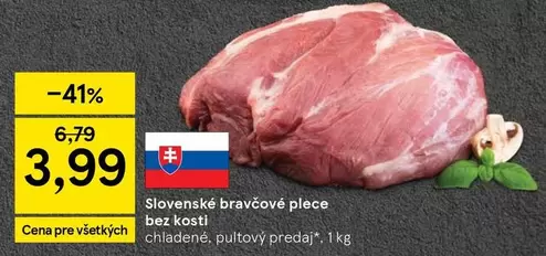 Slovenské bravčové plece bez kosti