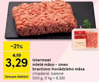 mleté mäso - zmes bravčovo-hovädzieho mäsa