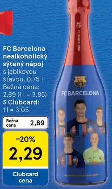 Fc Barcelona - FC Barcelona nealkoholický sýtený nápoj s jablkovou šťavou