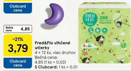 Baby - vlhčené utierky 4 x 72 ks