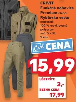 Funkčné nohavice Premium alebo Rybárska vesta