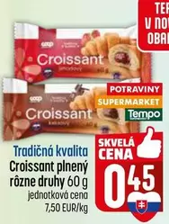 Croissant plnený