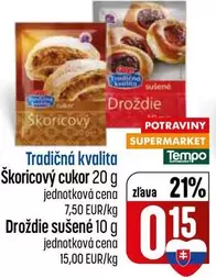 Škoricový cukor, Droždie sušené