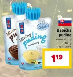 Mliečny puding vanilkový