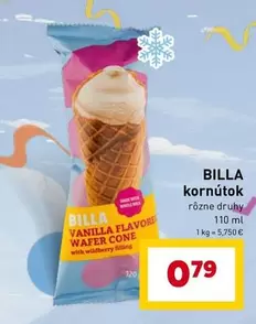 Vanilla flavor wafer cone with wildberry filling