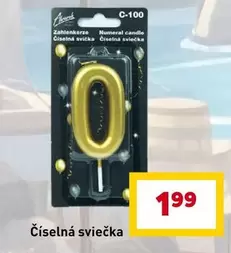 C-100 Numeral candle