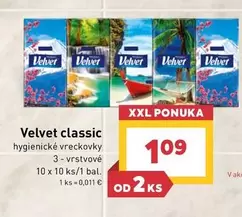 Velvet - hygienické vreckovky