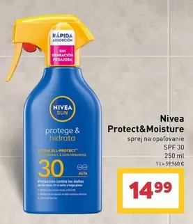 Nivea - Protect&Moisture sprej na opalovanie SPF 30