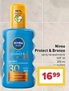 Nivea - Protect & Bronze sprej na opalovanie