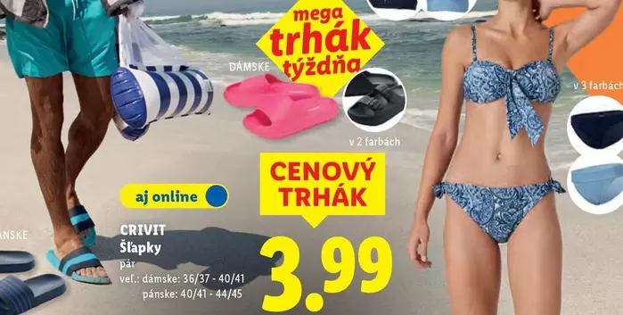 CRIVIT 
 Šlapky